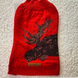 - Eddie Bauer Dog Redmond Moose sweater size medium